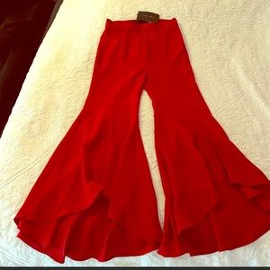 Zara Pants Red NWT